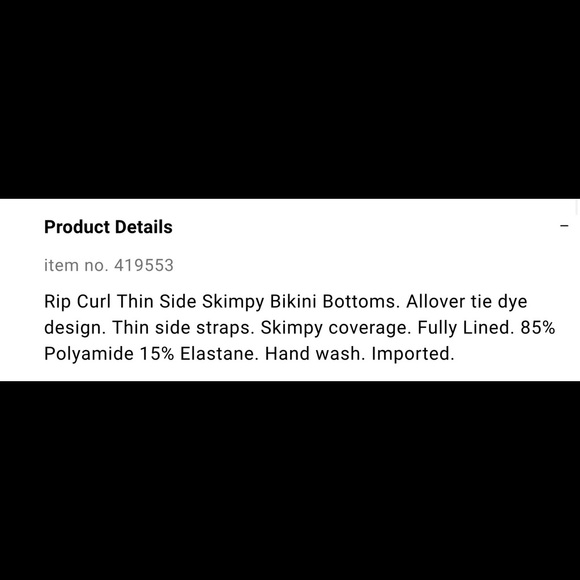 NWT 2-PC Rip Curl Tie Dye Bikini - Picture 9 of 11